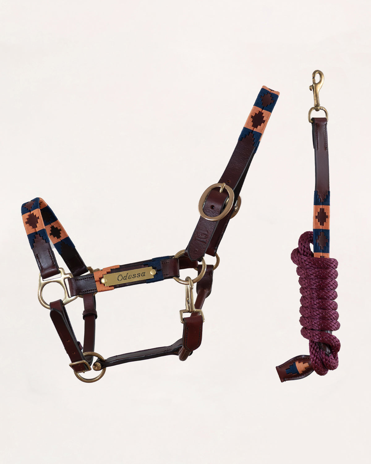 Gepersonaliseerd polo halster - Azul